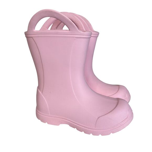 Bearpaw EVA Rubber Rain Boots Kids US9 Waterproof Lightweight Pull On Handles - Picture 1 of 7